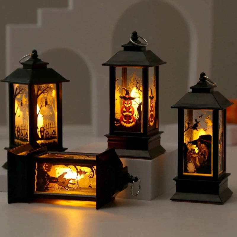 Lanterna LED Halloween retrò da appendere