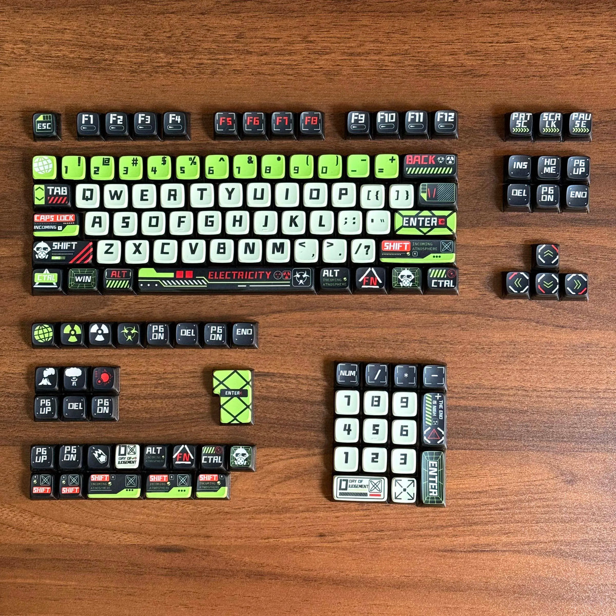 Keycaps Pudding traslucidi 4 lati per tastiere meccaniche