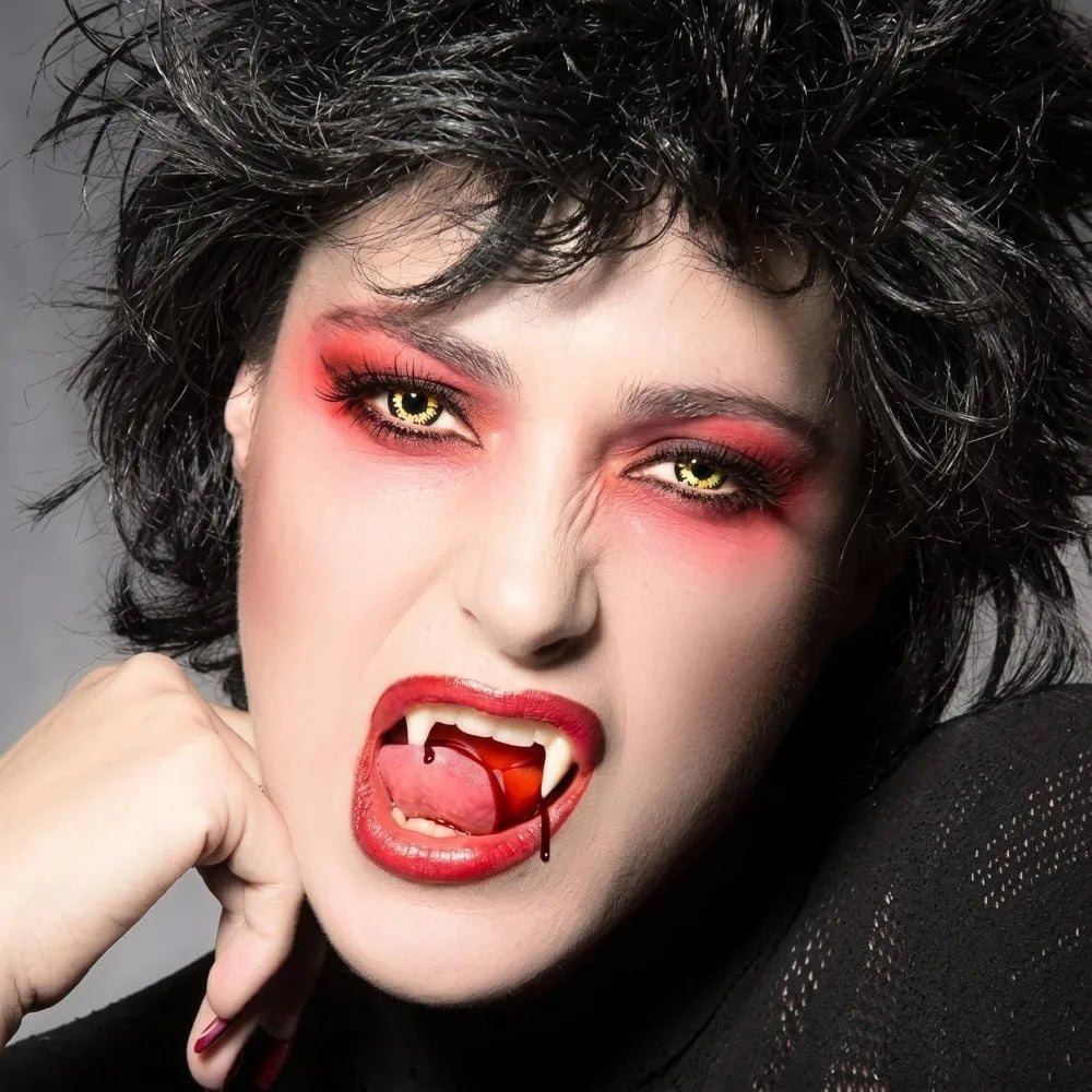 Denti da vampiro per cosplay Halloween
