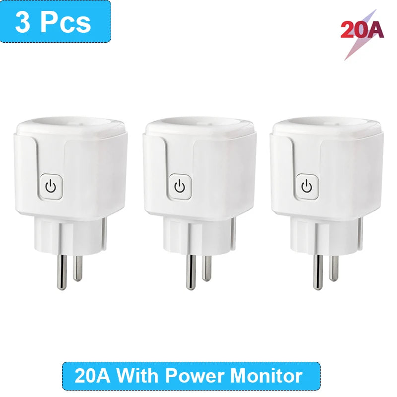 Presa Intelligente WiFi EU 16A/20A – Monitor Consumi, Timer, Compatibile Alexa, Google Home, Tuya