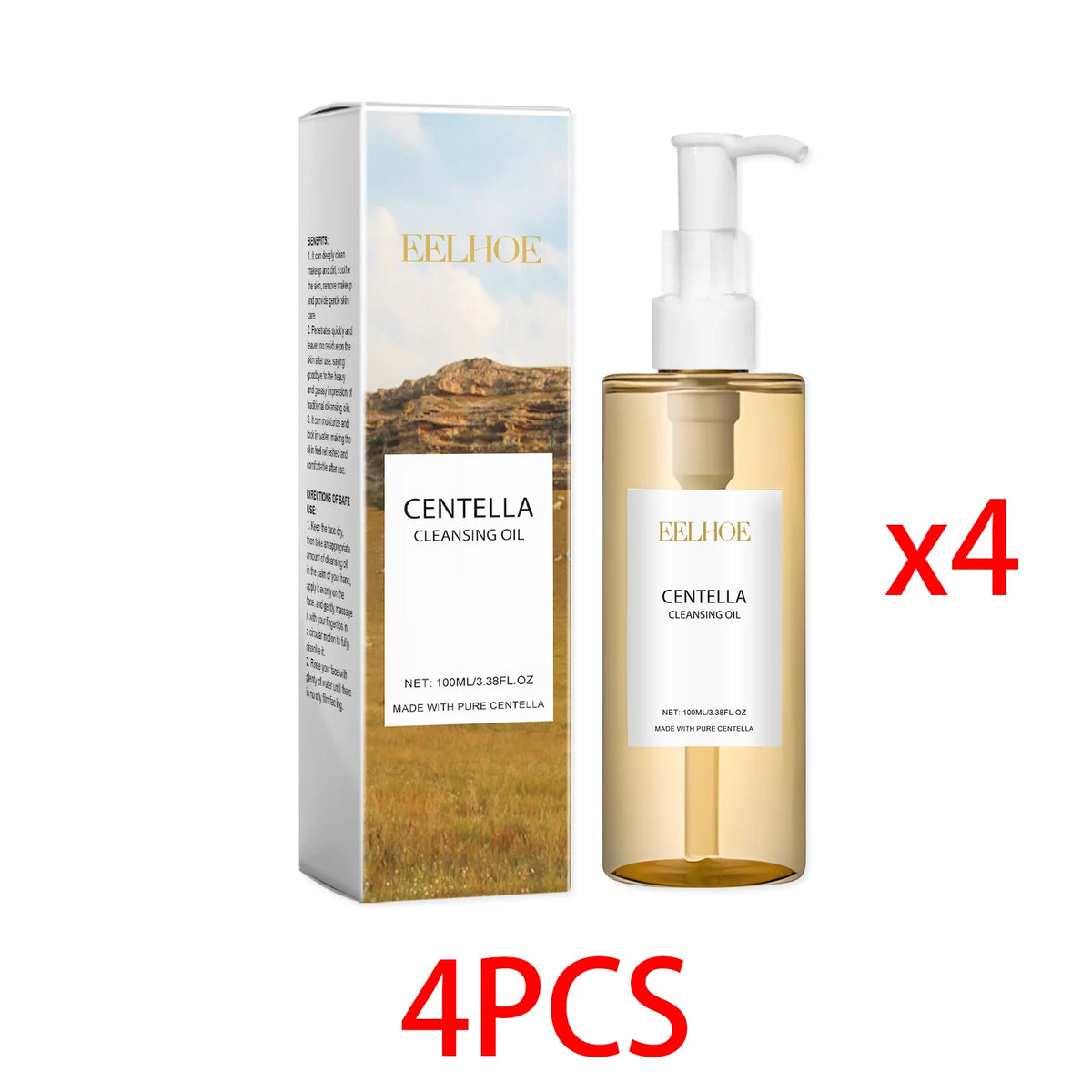 Olio Detergente Struccante alla Centella Asiatica – 100ml, Pori Puliti, Idratante, Leggero e Delicato, Skincare Coreana