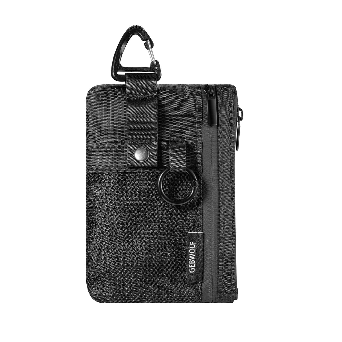 Portafoglio Minimalista con Blocco RFID – Tasca ID, Impermeabile, con Laccetto e Portachiavi