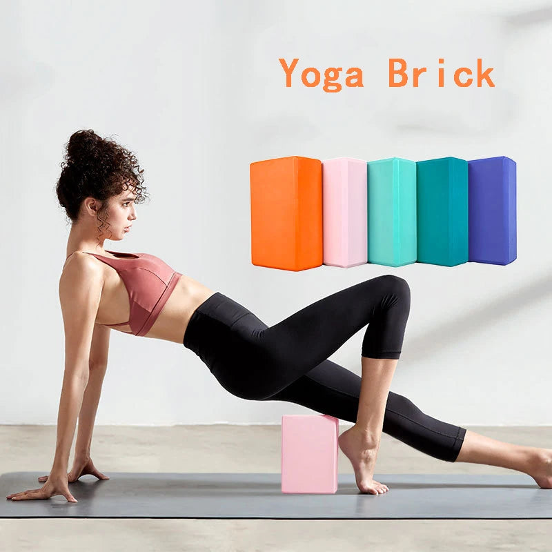 Blocco Yoga EVA ad Alta Densità – Mattoncino Pilates per Stretching, Ginnastica e Tonificazione, 9 Colori Disponibili