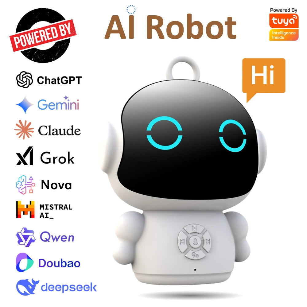 Robot AI Smart Wi-Fi CLOUDRAKER – Educazione Precoce, Riconoscimento Vocale, 61 Lingue, ChatGPT e LLM, Giocattolo Interattivo per Bambini