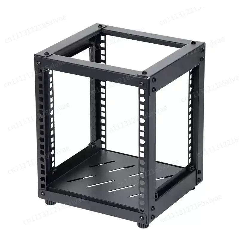 Rack Open Desktop 10 Pollici – Armadio da Tavolo per NAS, Router, Switch di Rete – Grezzo Non Verniciato, 5U/6U/7U/8U/9U/10U