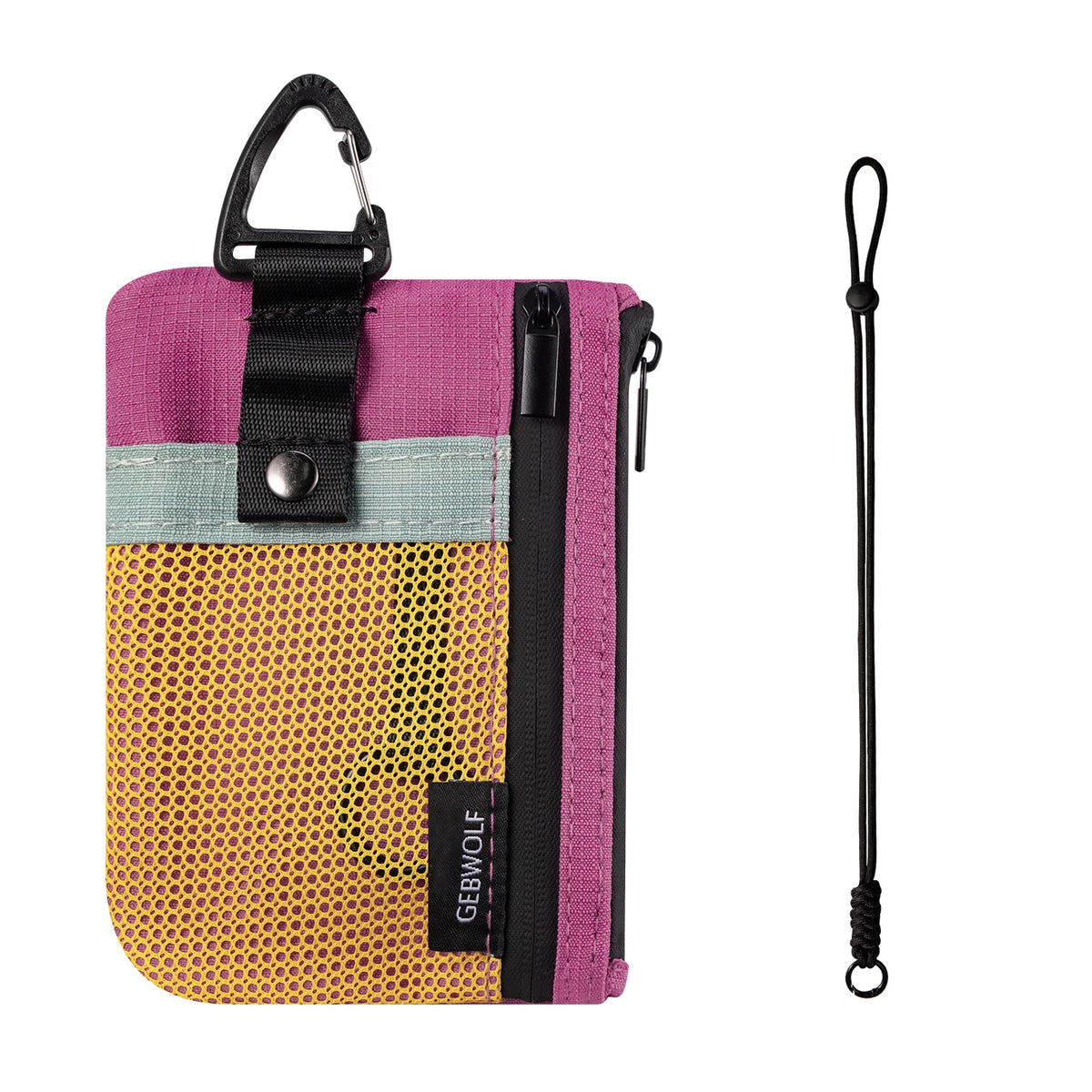 Portafoglio Minimalista con Blocco RFID – Tasca ID, Impermeabile, con Laccetto e Portachiavi