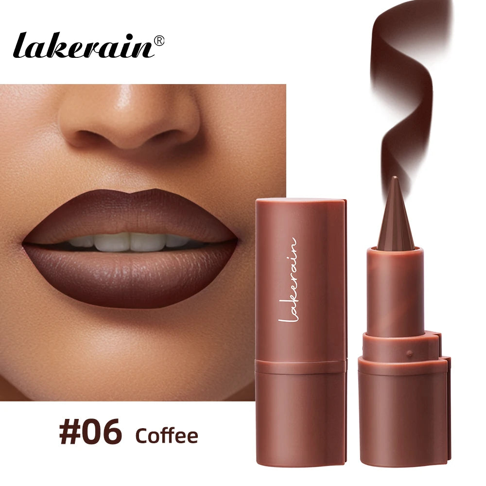 Matita Labbra Lakerain – Effetto Velluto Matte, Waterproof, Lunga Durata, Contorno e Colore Tutto in Uno, 3g
