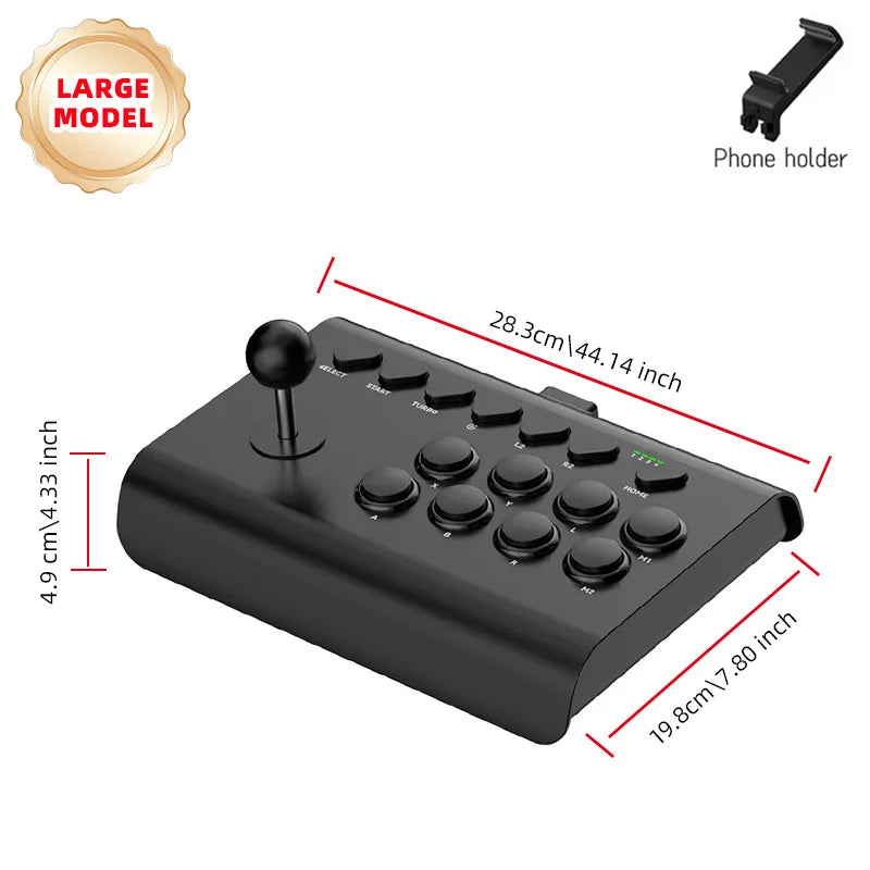 Joystick Arcade Wireless – Controller da Gaming per PC, Android, iOS, Switch, PS3/PS4 – Fighting Stick per Street Fighter e MAME