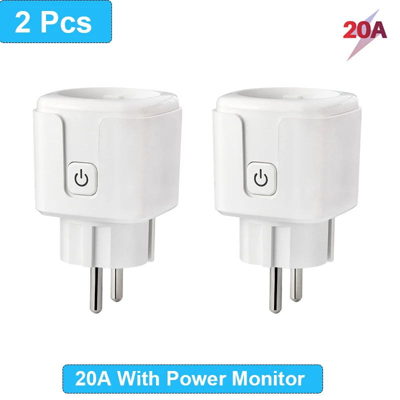 Presa Intelligente WiFi EU 16A/20A – Monitor Consumi, Timer, Compatibile Alexa, Google Home, Tuya