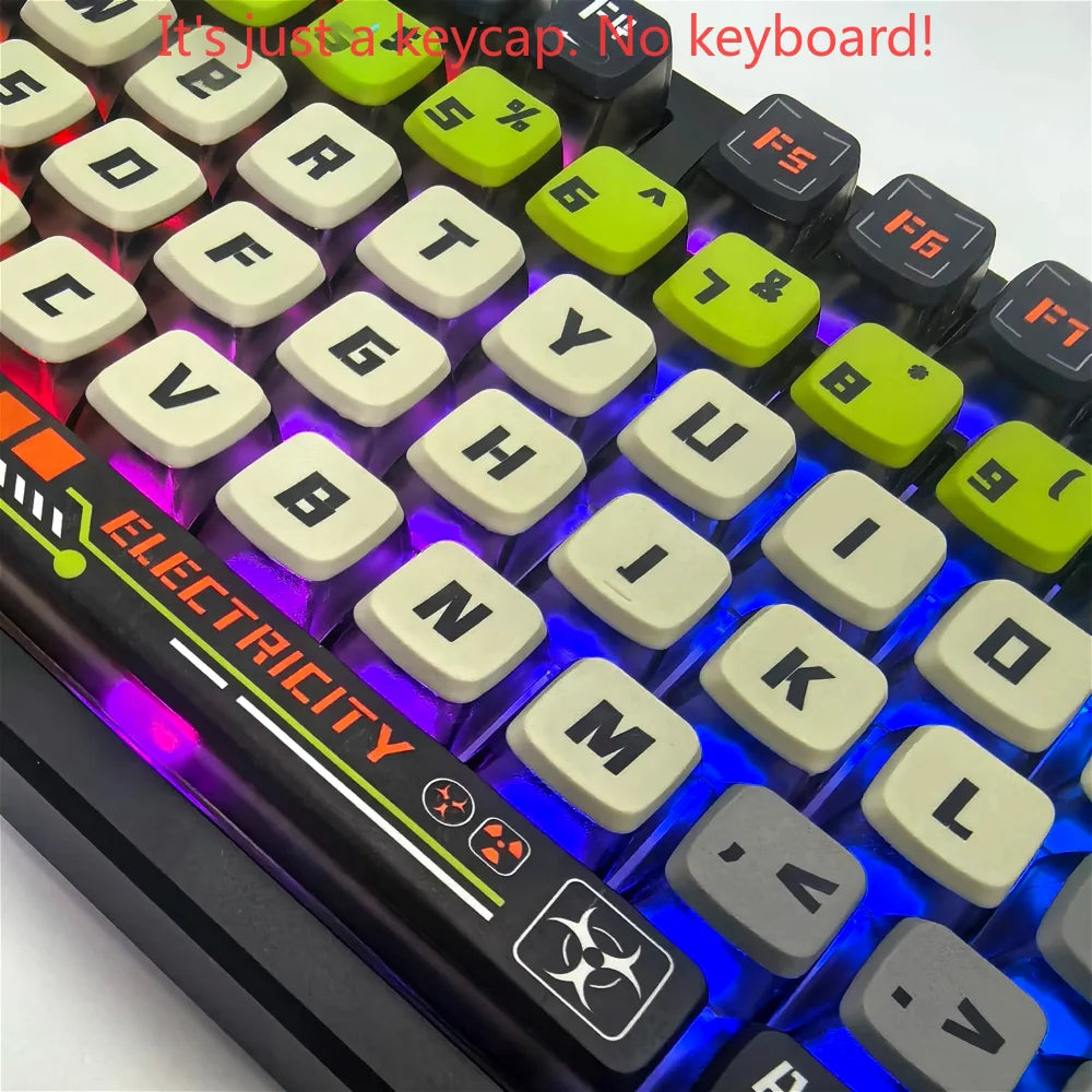 Set 129 keycaps PBT SAX traslucidi Doomsday