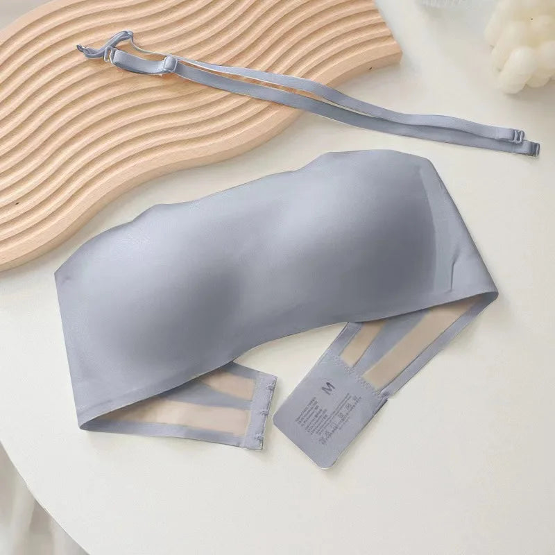 Reggiseno Tubo Senza Spalline Seamless – Push Up Invisibile, Antiscivolo, Senza Ferretto | Lingerie Donna