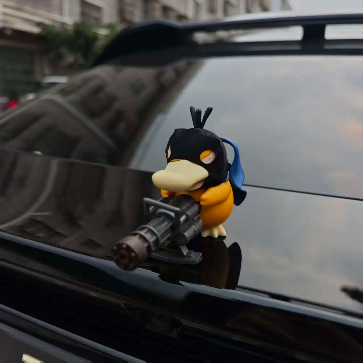 Decorazione Auto Psyduck Pokémon – Ornamento Cofano e Posteriore, Bambola da Cruscotto, Idea Regalo Natale, Bandai