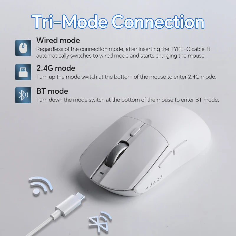 Mouse gaming AJAZZ AJ139 V2 MC tri-mode RGB