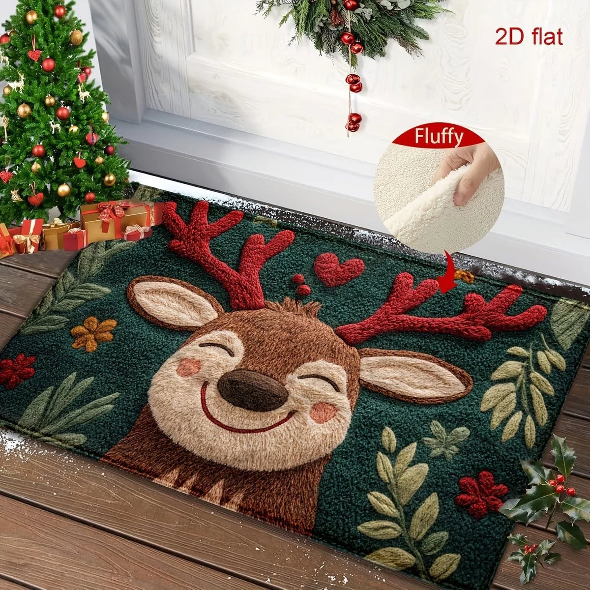 Zerbino natalizio 40×60 cm con grafiche festive