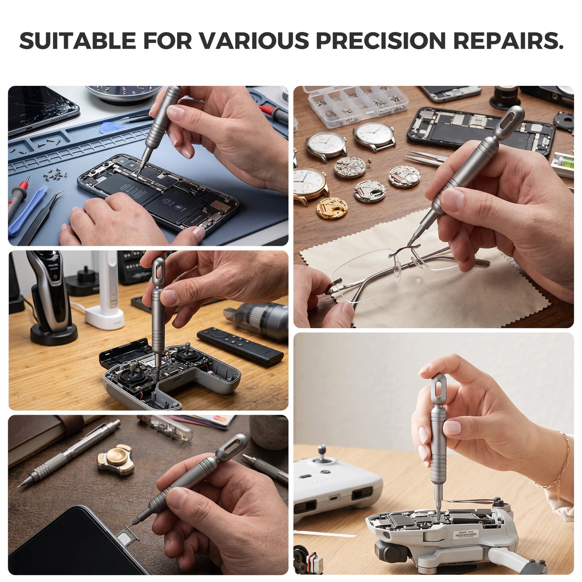 Kit Cacciaviti di Precisione 55 in 1 Magnetici – Riparazione Elettronica, Telefono, Laptop, Orologi, Fai da Te