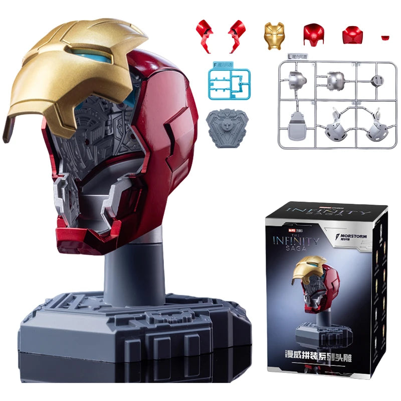 Iron Man – Casco/Maschera 9 Stili | War Machine, MK16, MK42, MK85 | Modello da Assemblare, Idea Regalo