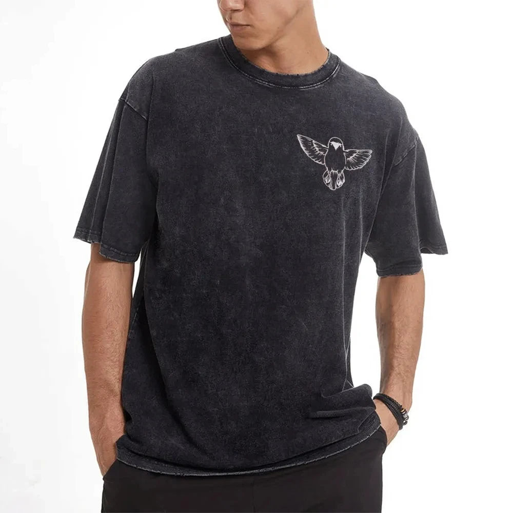 T-Shirt Demon Slayer – Zenitsu Agatsuma Respiro del Tuono | Vintage Washed, Stile Anni '90, Manica Corta Unisex