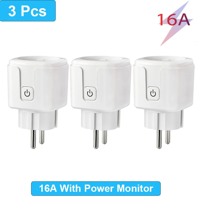 Presa Intelligente WiFi EU 16A/20A – Monitor Consumi, Timer, Compatibile Alexa, Google Home, Tuya