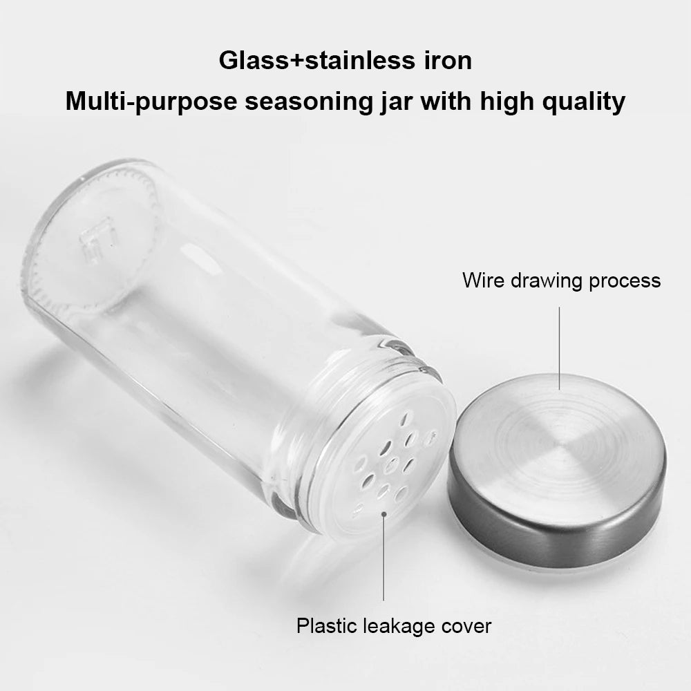 Portaspezie Girevole 360° con 20 Vasetti in Vetro da 100 ml – Struttura in Acciaio Inox, Organizer da Cucina con Etichette e Accessori