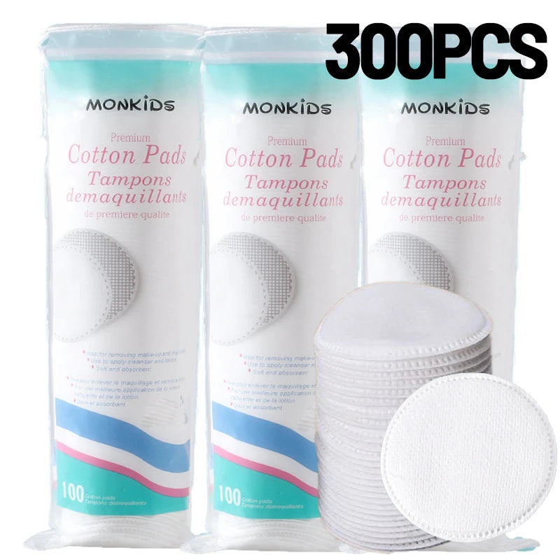 Dischetti Struccanti Rotondi Doppio Lato – Cotone Morbido e Traspirante, Rimozione Trucco e Smalto, 100/200/300/500/600 pz