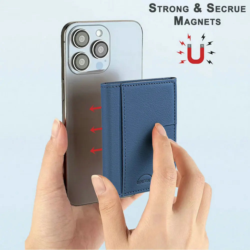 Portacarte magnetico MagSafe in pelle con supporto