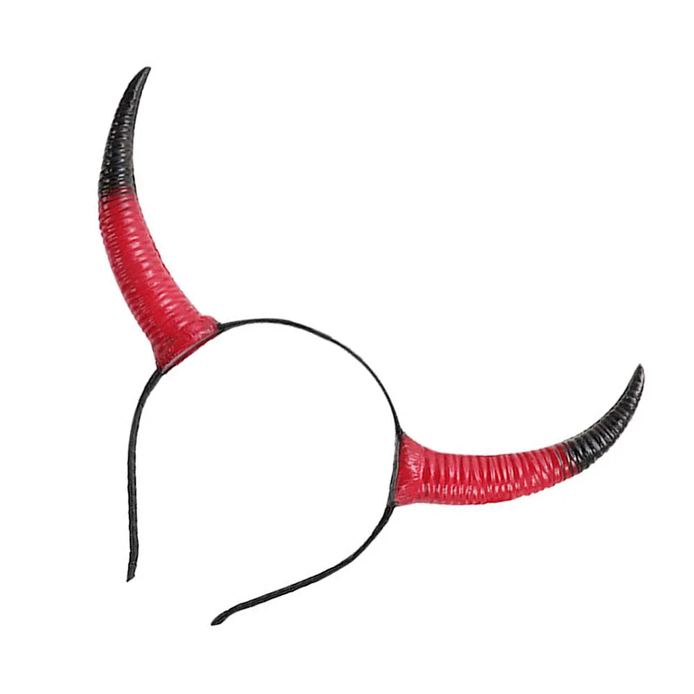 Cerchietto con corna da diavolo curve