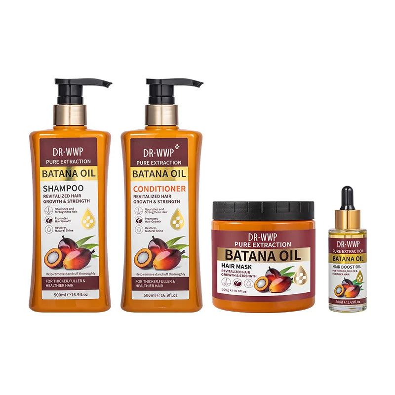 Set Shampoo e Balsamo all’Olio di Batana 500ml – Idratazione Intensa, Anti-Crespo e Ammorbidimento per Tutti i Tipi di Capelli
