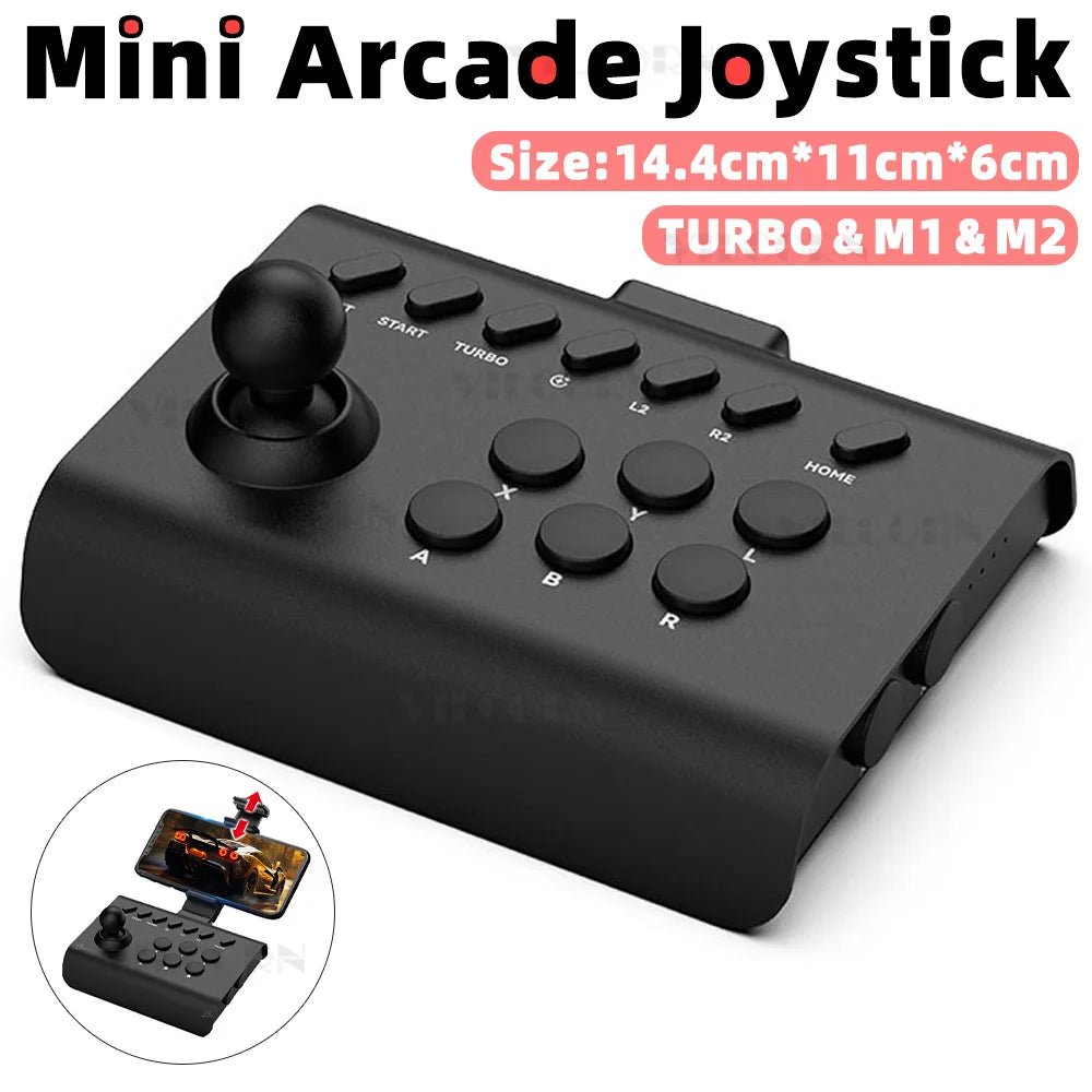 Joystick Arcade Wireless – Controller da Gaming per PC, Android, iOS, Switch, PS3/PS4 – Fighting Stick per Street Fighter e MAME