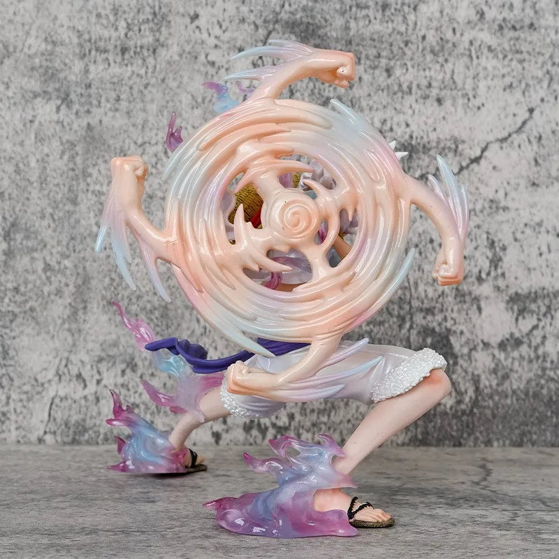 Action Figure Luffy Nika – One Piece | Statua in PVC con Braccio Rotante da Collezione