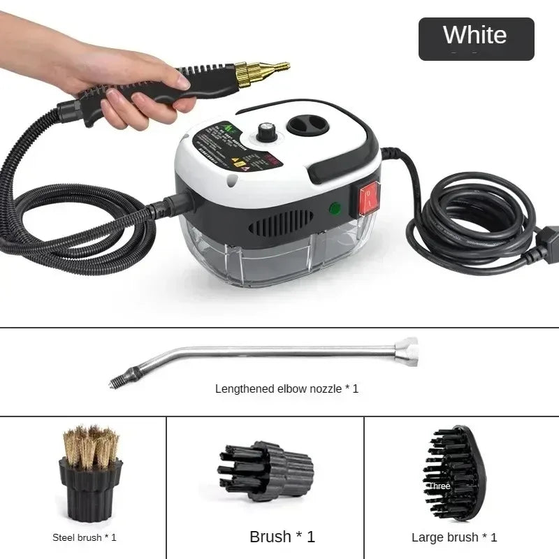 Pulitore a Vapore ad Alta Pressione 2500W – Lavatrice ad Alta Temperatura per Casa, Climatizzatore, Cucina, Cappa e Auto