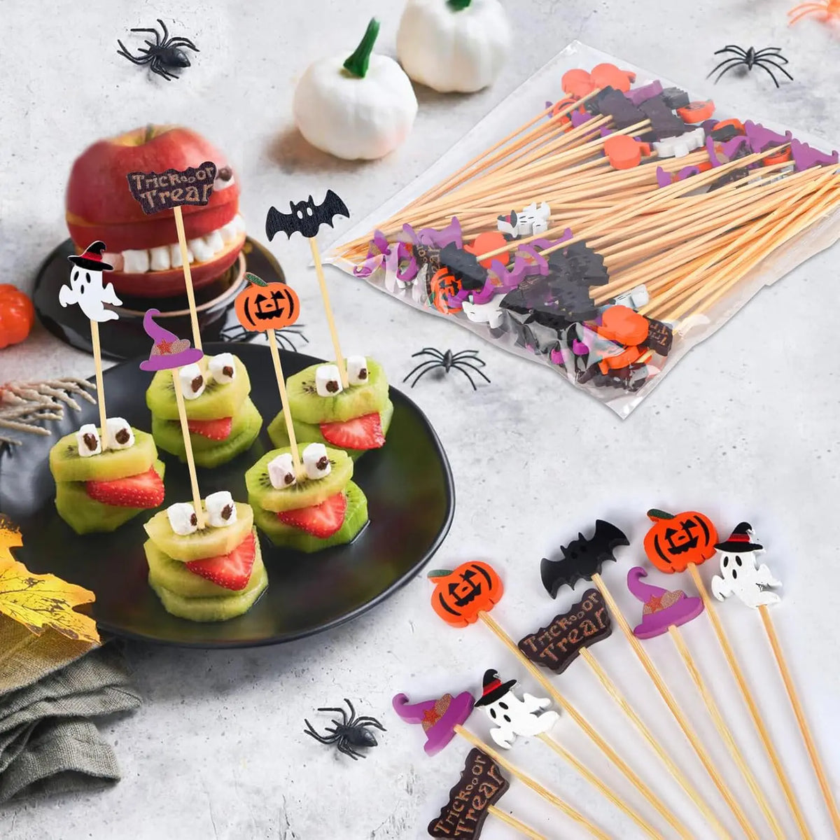 Stuzzicadenti decorativi Halloween in bambù