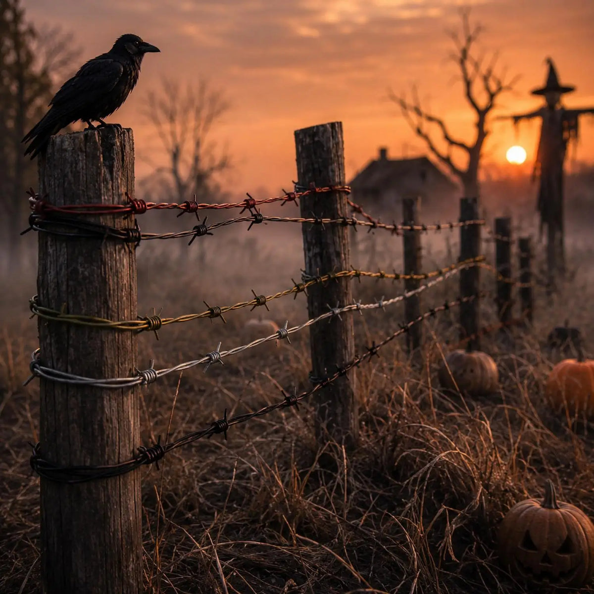 Filo spinato finto insanguinato per Halloween
