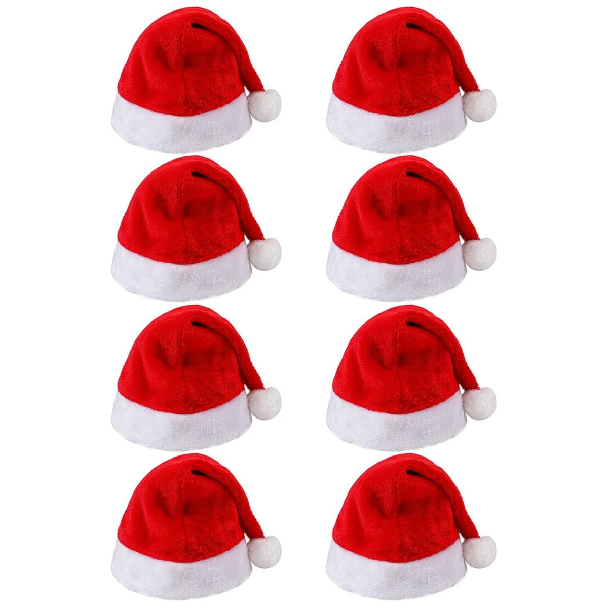 Cappello Babbo Natale rosso in peluche