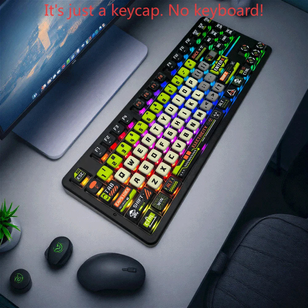 Set 129 keycaps PBT SAX traslucidi Doomsday